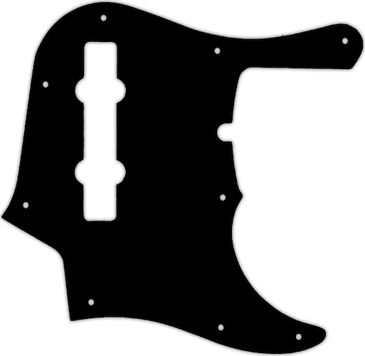 WD Custom Pickguard For Fender American Deluxe 1995-Present 22 Fret 5 String Jazz Bass #01T Black Th