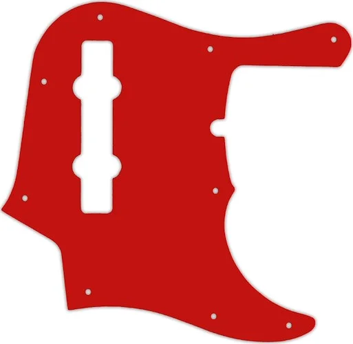 WD Custom Pickguard For Fender American Deluxe 1995-Present 22 Fret 5 String Jazz Bass #07 Red/White