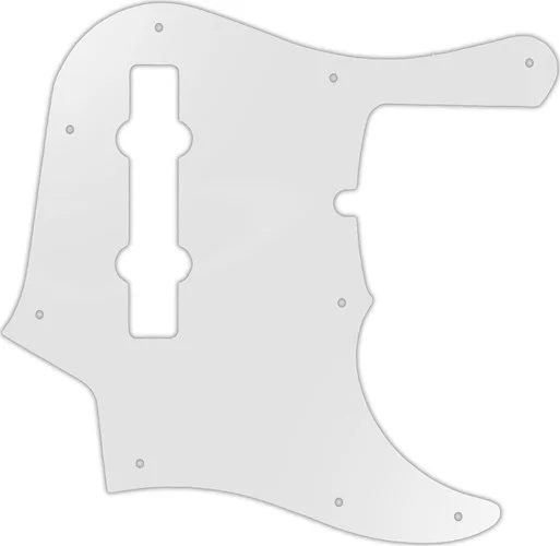 WD Custom Pickguard For Fender American Deluxe 1995-Present 22 Fret 5 String Jazz Bass #22 Transluce