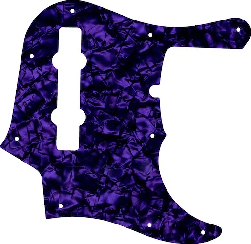 WD Custom Pickguard For Fender American Deluxe 1995-Present 22 Fret 5 String Jazz Bass #28PR Purple Pearl