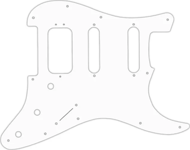 WD Custom Pickguard For Fender American Deluxe Stratocaster #04R White/Red/White