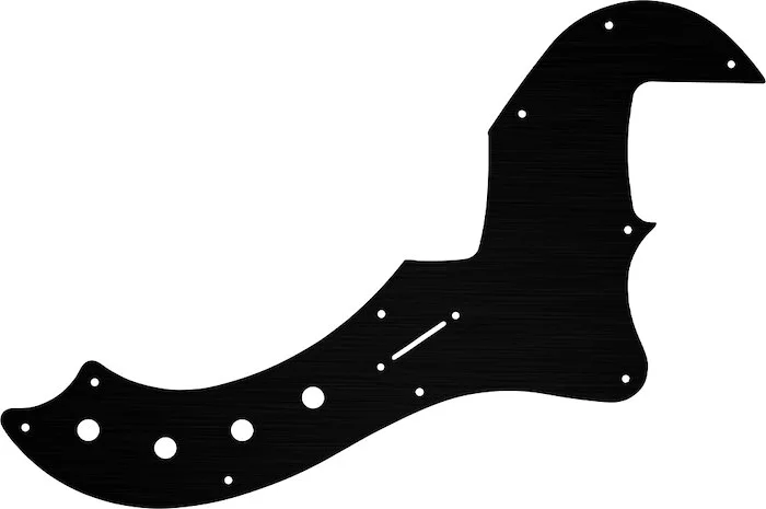 WD Custom Pickguard For Fender American Deluxe Or American Elite Dimension Bass IV #27 Simulated Bla
