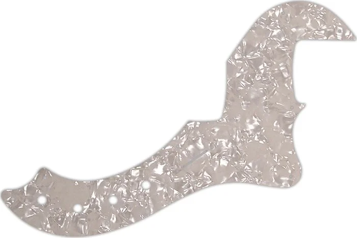 WD Custom Pickguard For Fender American Deluxe Or American Elite Dimension Bass IV #28A Aged Pearl/W