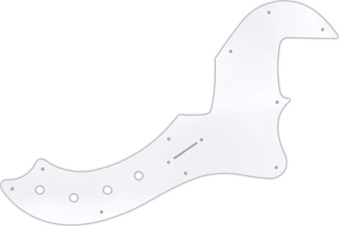 WD Custom Pickguard For Fender American Deluxe Or American Elite Dimension Bass IV #45 Clear Acrylic