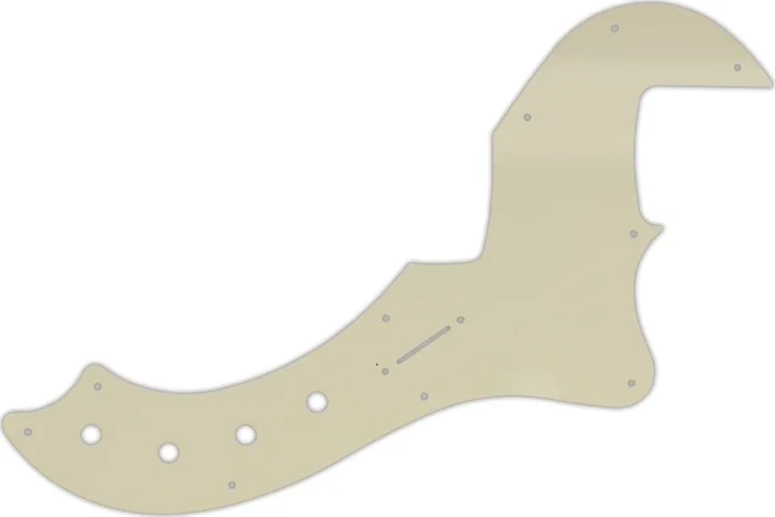 WD Custom Pickguard For Fender American Deluxe Or American Elite Dimension Bass IV #55T Parchment Th