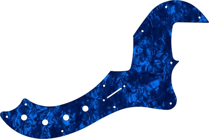 WD Custom Pickguard For Fender American Deluxe Or American Elite Dimension Bass IV #28DBP Dark Blue Pearl/Black/White/Black