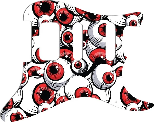 WD Custom Pickguard For Fender American Deluxe or Lone Star Stratocaster #GHA01 Red Eye Graphic