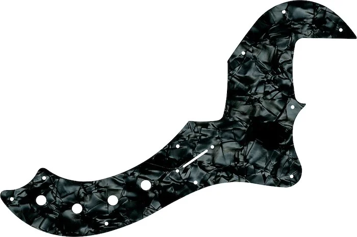 WD Custom Pickguard For Fender American Deluxe Or American Elite Dimension Bass IV #28JBK Jet Black Pearl