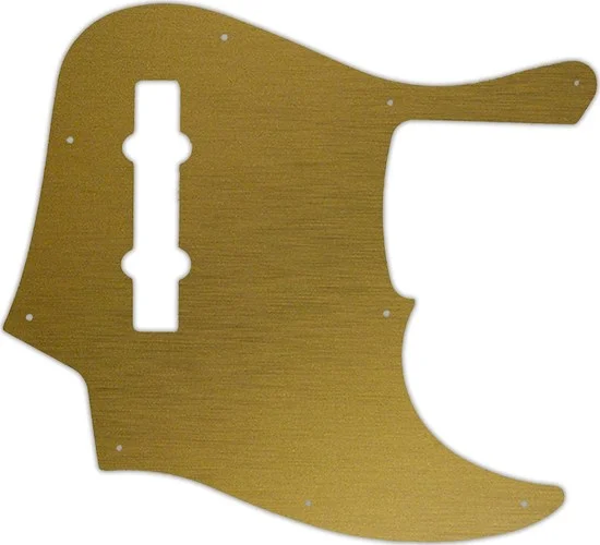 WD Custom Pickguard For Fender American Elite 5 String Jazz Bass V #14 Simulated Brushed Gold/Black 