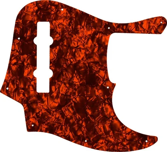 WD Custom Pickguard For Fender American Elite 5 String Jazz Bass V #28OP Orange Pearl/Black/White/Black