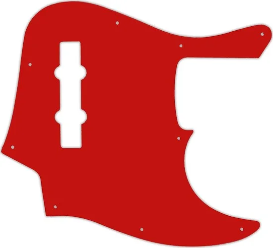 WD Custom Pickguard For Fender American Elite Jazz Bass #07 Red/White/Red