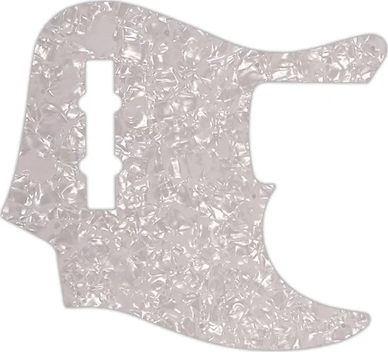 WD Custom Pickguard For Fender American Elite Jazz Bass #28 White Pearl/White/Black/White