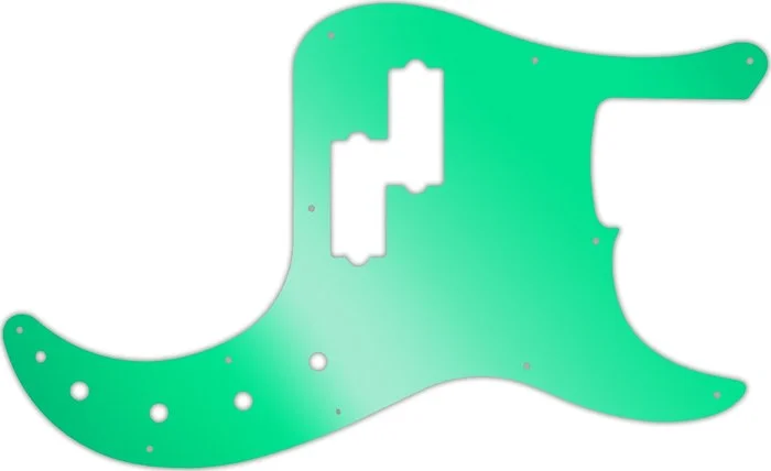 WD Custom Pickguard For Fender American Elite Precision Bass #10GR Green Mirror