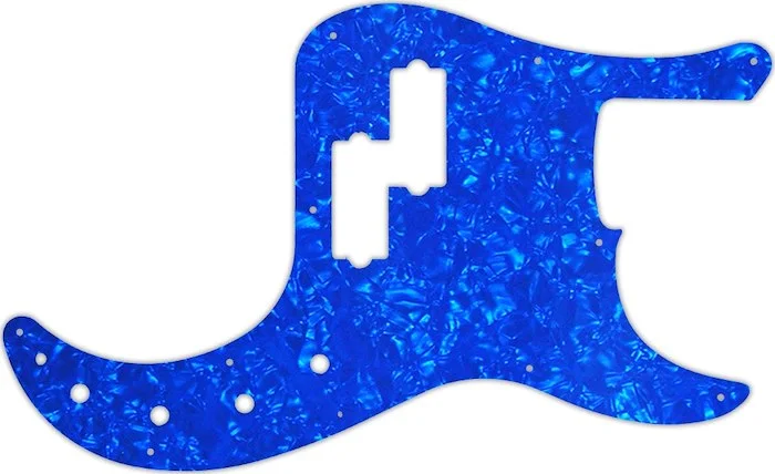 WD Custom Pickguard For Fender American Elite Precision Bass #28BU Blue Pearl/White/Black/White