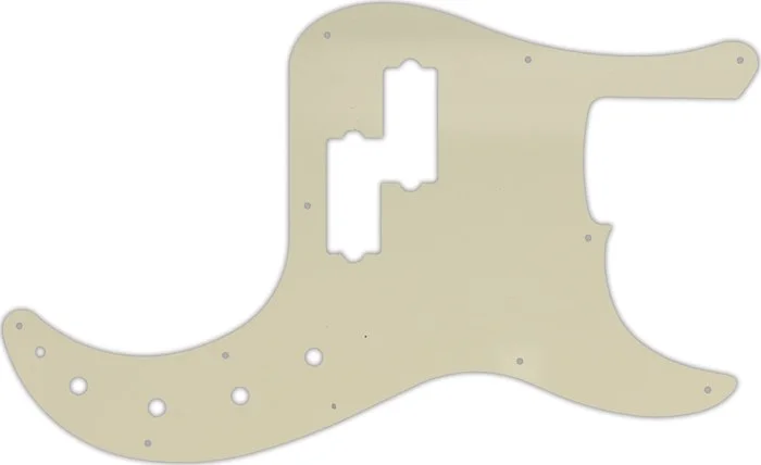 WD Custom Pickguard For Fender American Elite Precision Bass #55 Parchment 3 Ply