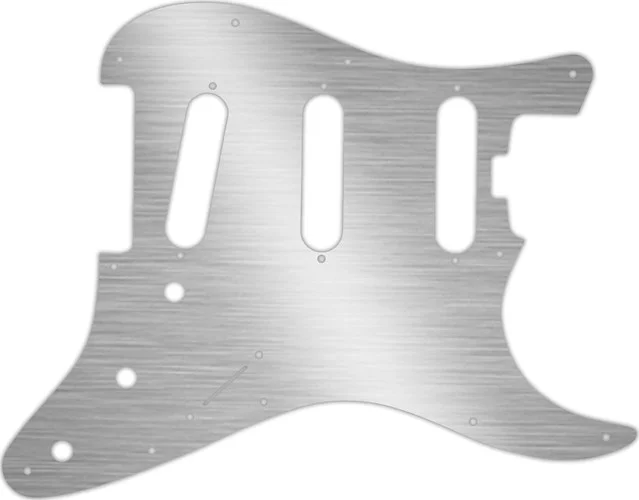 WD Custom Pickguard For Fender American Elite Stratocaster SSS #13 Simulated Brushed Silver/Black PV