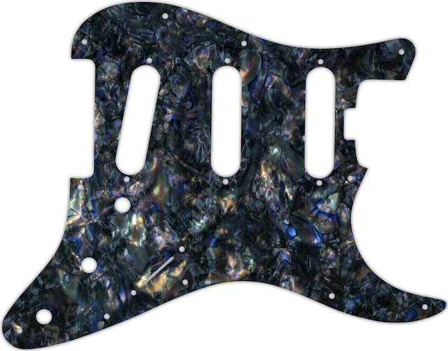 WD Custom Pickguard For Fender American Elite Stratocaster SSS #35 Black Abalone