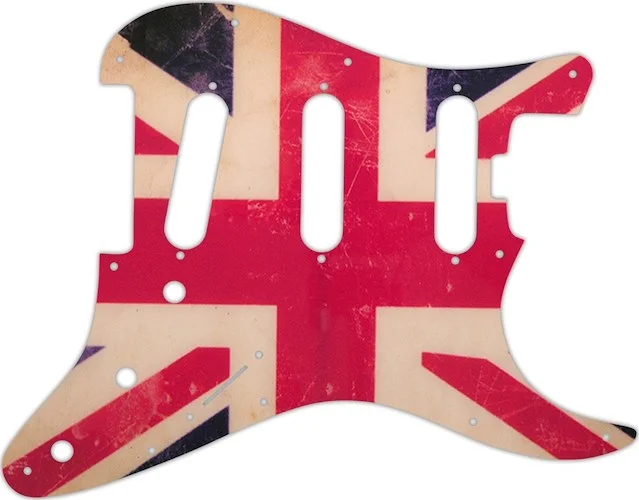 WD Custom Pickguard For Fender American Elite Stratocaster SSS #G04 British Flag Relic Graphic
