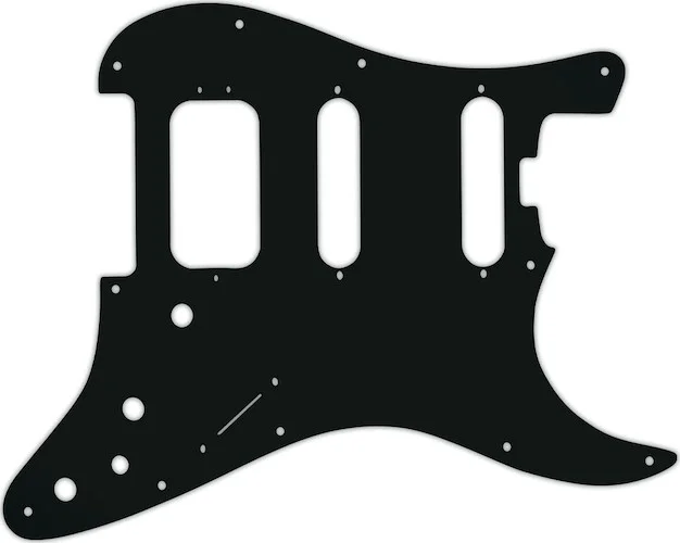 WD Custom Pickguard For Fender American Elite Stratocaster HSS #01A Black Acrylic