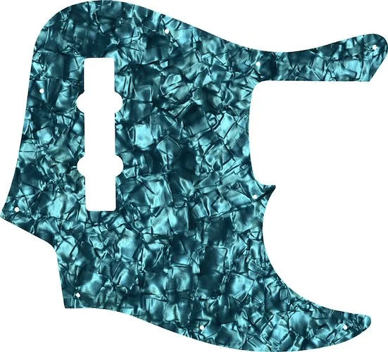 WD Custom Pickguard For Fender American Elite Jazz Bass #28AQ Aqua Pearl/Black/White/Black