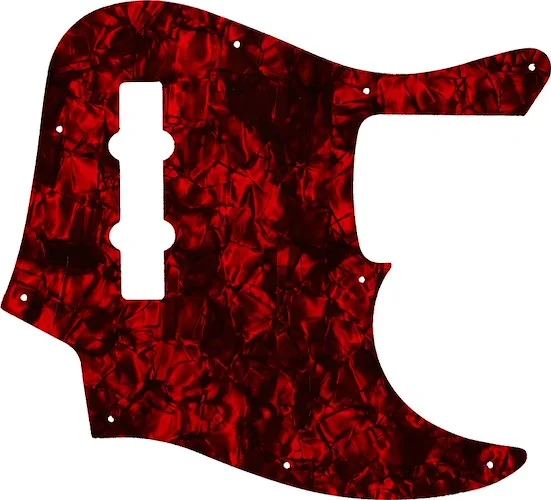 WD Custom Pickguard For Fender American Elite Jazz Bass #28DRP Dark Red Pearl/Black/White/Black