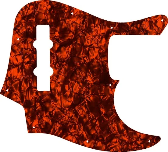 WD Custom Pickguard For Fender American Elite Jazz Bass #28OP Orange Pearl/Black/White/Black