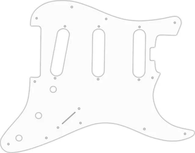 WD Custom Pickguard For Fender American Elite Stratocaster SSS #04R White/Red/White