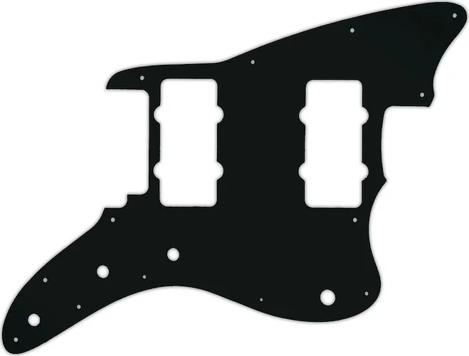 WD Custom Pickguard For Fender American Performer Jazzmaster #01A Black Acrylic