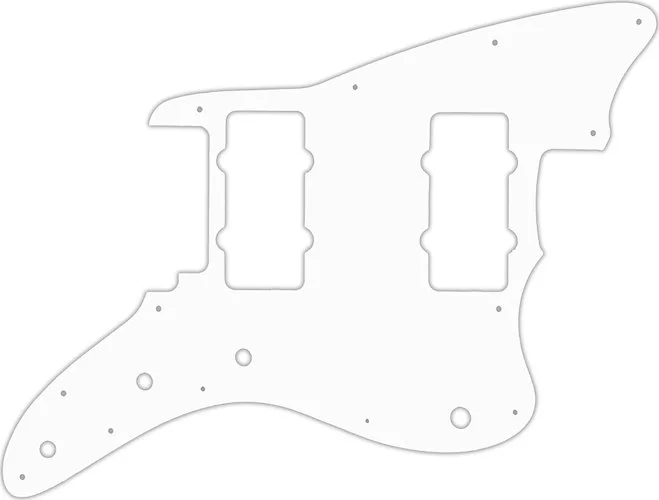 WD Custom Pickguard For Fender American Performer Jazzmaster #02T White Thin