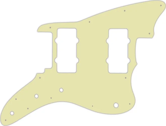 WD Custom Pickguard For Fender American Performer Jazzmaster #34S Mint Green Solid
