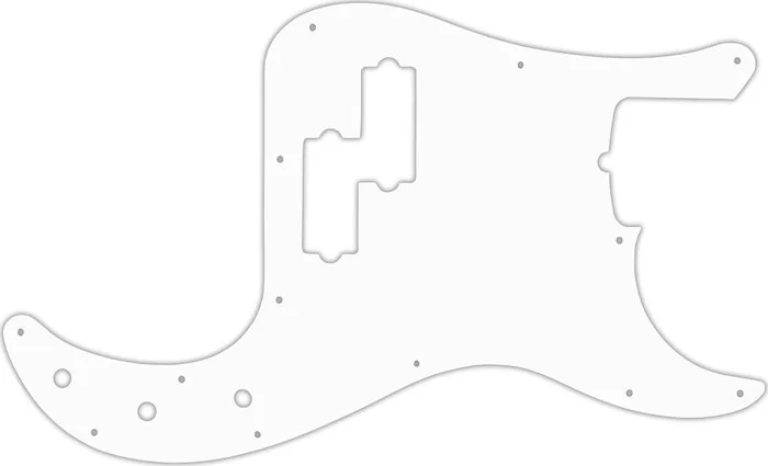 WD Custom Pickguard For Fender American Performer Precision Bass #02T White Thin