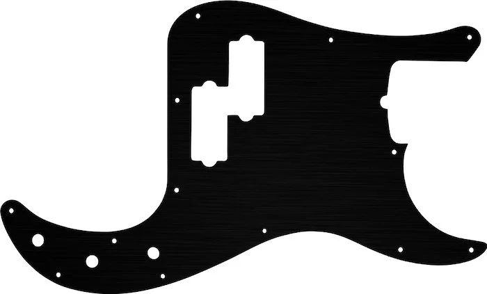WD Custom Pickguard For Fender American Performer Precision Bass #27 Simulated Black Anodized