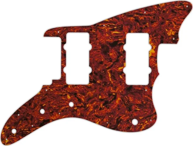 WD Custom Pickguard For Fender American Performer Jazzmaster #05W Tortoise Shell/White