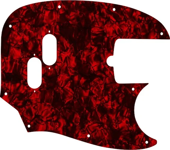 WD Custom Pickguard For Fender American Performer Mustang Bass #28DRP Dark Red Pearl/Black/White/Black