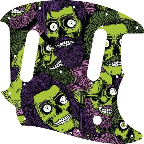 WD Custom Pickguard For Fender American Performer Mustang #GHA02 Zombeard Graphic