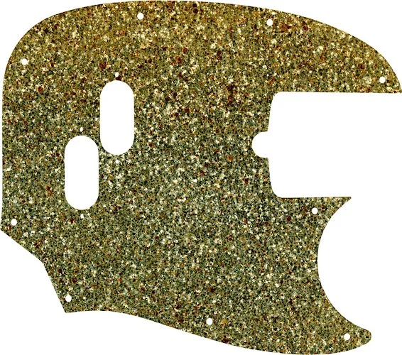 WD Custom Pickguard For Fender American Performer Mustang Bass #60GS Gold Sparkle 