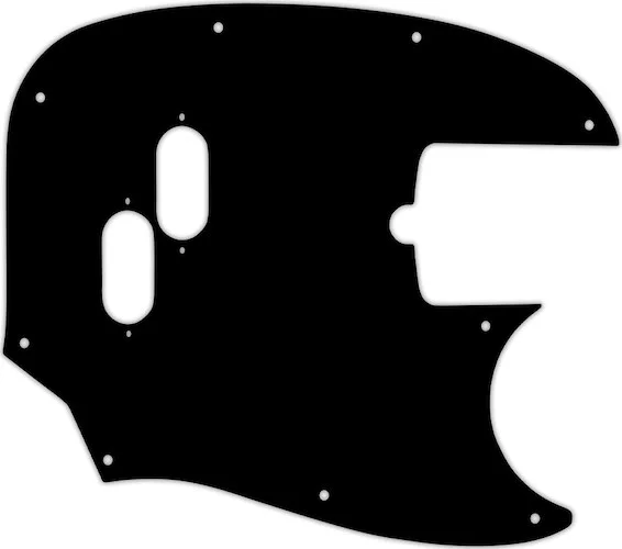 WD Custom Pickguard For Fender American Performer Mustang Bass #03G Black/Green/Black