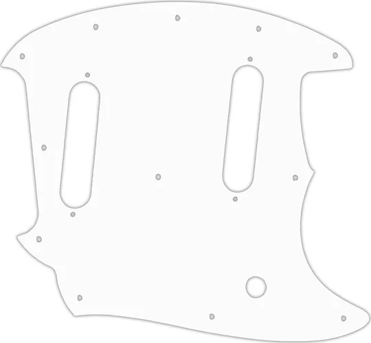 WD Custom Pickguard For Fender American Performer Mustang #04R White/Red/White