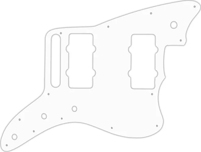 WD Custom Pickguard For Fender American Special Jazzmaster #02T White Thin