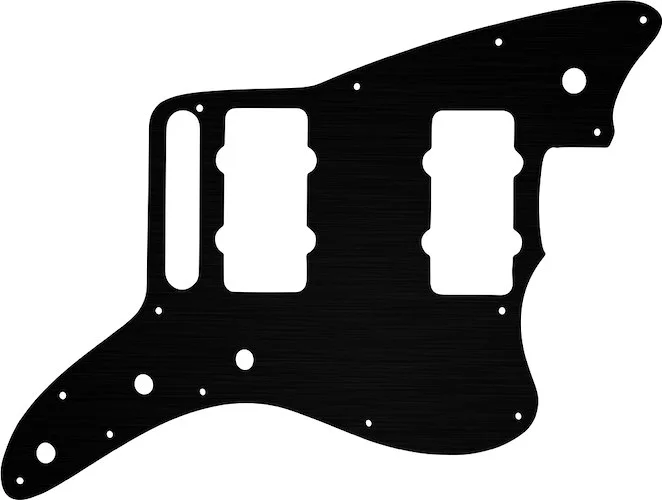 WD Custom Pickguard For Fender American Special Jazzmaster #27 Simulated Black Anodized