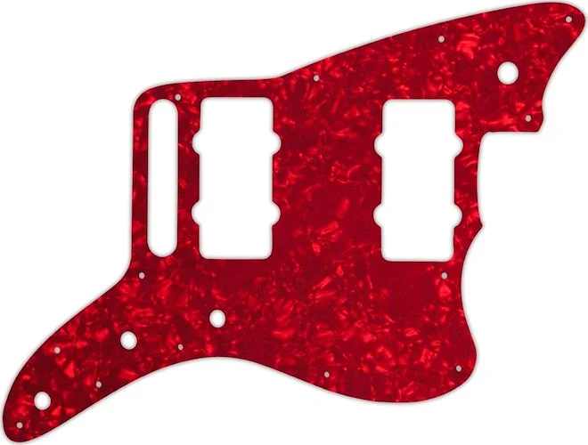 WD Custom Pickguard For Fender American Special Jazzmaster #28R Red Pearl/White/Black/White