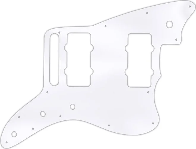 WD Custom Pickguard For Fender American Special Jazzmaster #45T Clear Acrylic Thin