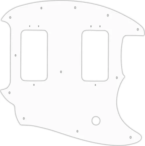 WD Custom Pickguard For Fender American Special Mustang #02T White Thin