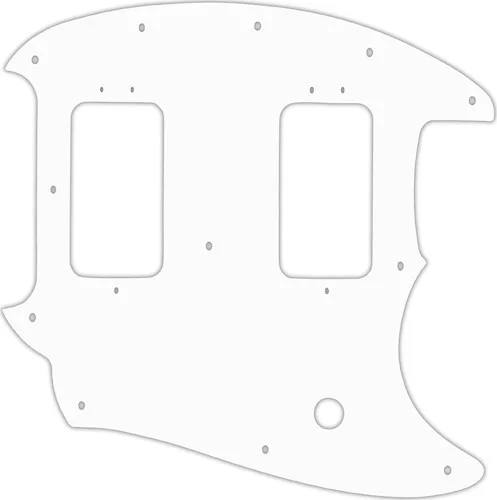 WD Custom Pickguard For Fender American Special Mustang #04R White/Red/White