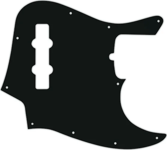 WD Custom Pickguard For Fender American Standard Jazz Bass #01A Black Acrylic
