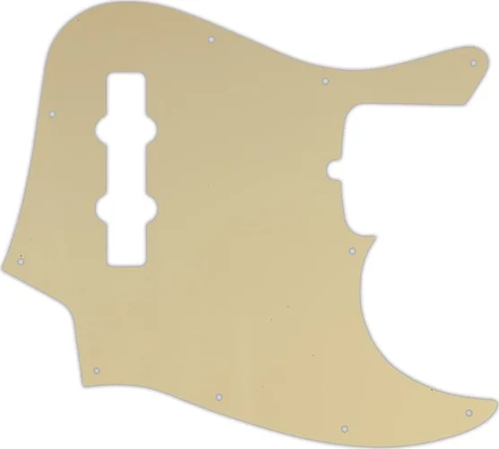 WD Custom Pickguard For Fender American Standard Jazz Bass #06T Cream Thin