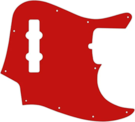 WD Custom Pickguard For Fender American Standard Jazz Bass #07 Red/White/Red