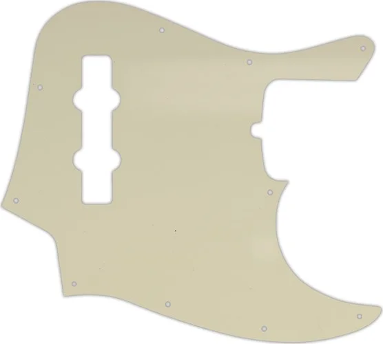 WD Custom Pickguard For Fender American Standard Jazz Bass #55S Parchment Solid