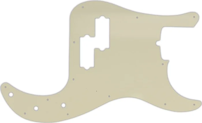 WD Custom Pickguard For Fender American Standard Precision Bass #55T Parchment Thin
