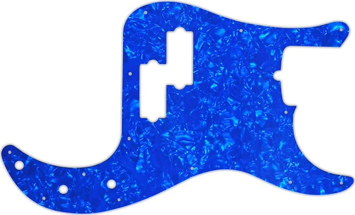 WD Custom Pickguard For Fender American Standard Precision Bass #28BU Blue Pearl/White/Black/White